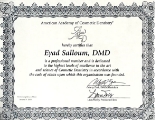 Eyad Salloum Doctor of Dental Medicine diploma