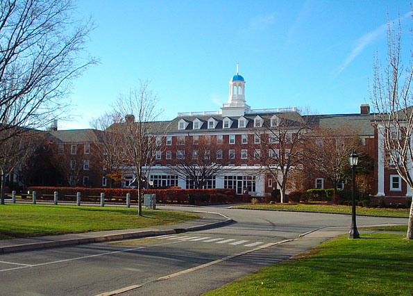 Outside view of dental school building