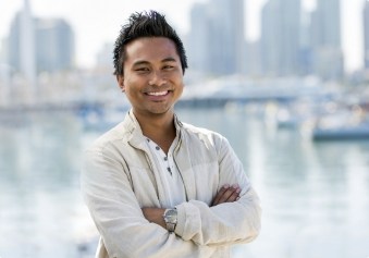 Man smiling after cosmetic dentistry